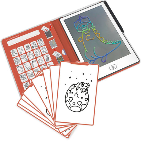 Kidywolf - kidydraw mini tekentablet voor kinderen - dinosaurus thema - educatief - 4+ jaar