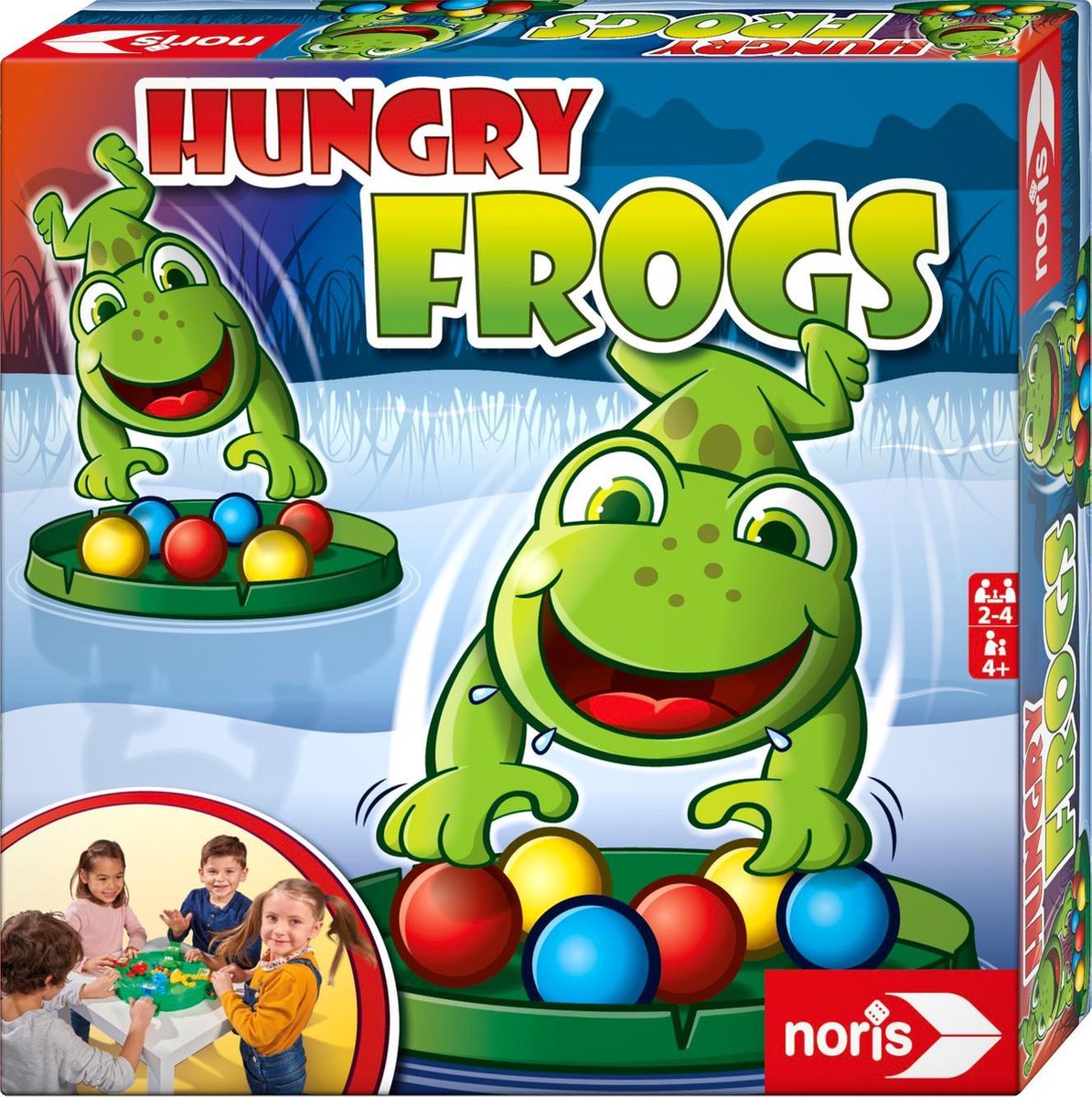Noris – hungrige Frösche – 2 bis 4 Spieler – ab 4 Jahren