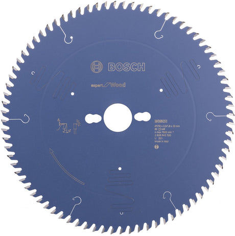 Bosch Expert Kreissägeblatt für Holz – 250 x 30 x 2,5 mm – 80 Zähne