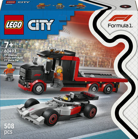 Lego® City F1® Display Truck mit Audi F1® Rennwagen – 60493