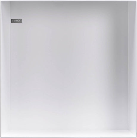 Looox colour box inbouwnis - 30x30x10cm - rvs wit mat