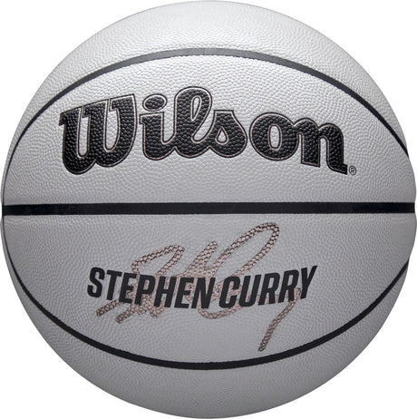 Wilson nba player icon uv bskt curry, unisex, grijs, basketbal, maat: 7