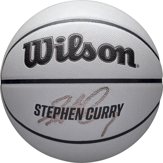 Wilson nba player icon uv bskt curry, unisex, grijs, basketbal, maat: 7