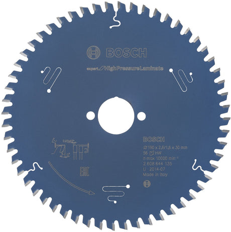 Bosch Kreissägeblatt Expert Laminatplatte Spanplatte 190x30 - 56 Zähne
