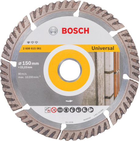 Bosch Zubehör Diamanttrennscheibe | Standard für Universal | 150x22,23 - 2608615061