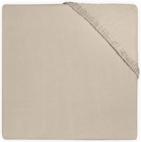 Jollein - baby hoeslaken ledikant jersey (nougat) - katoen - 60x120cm