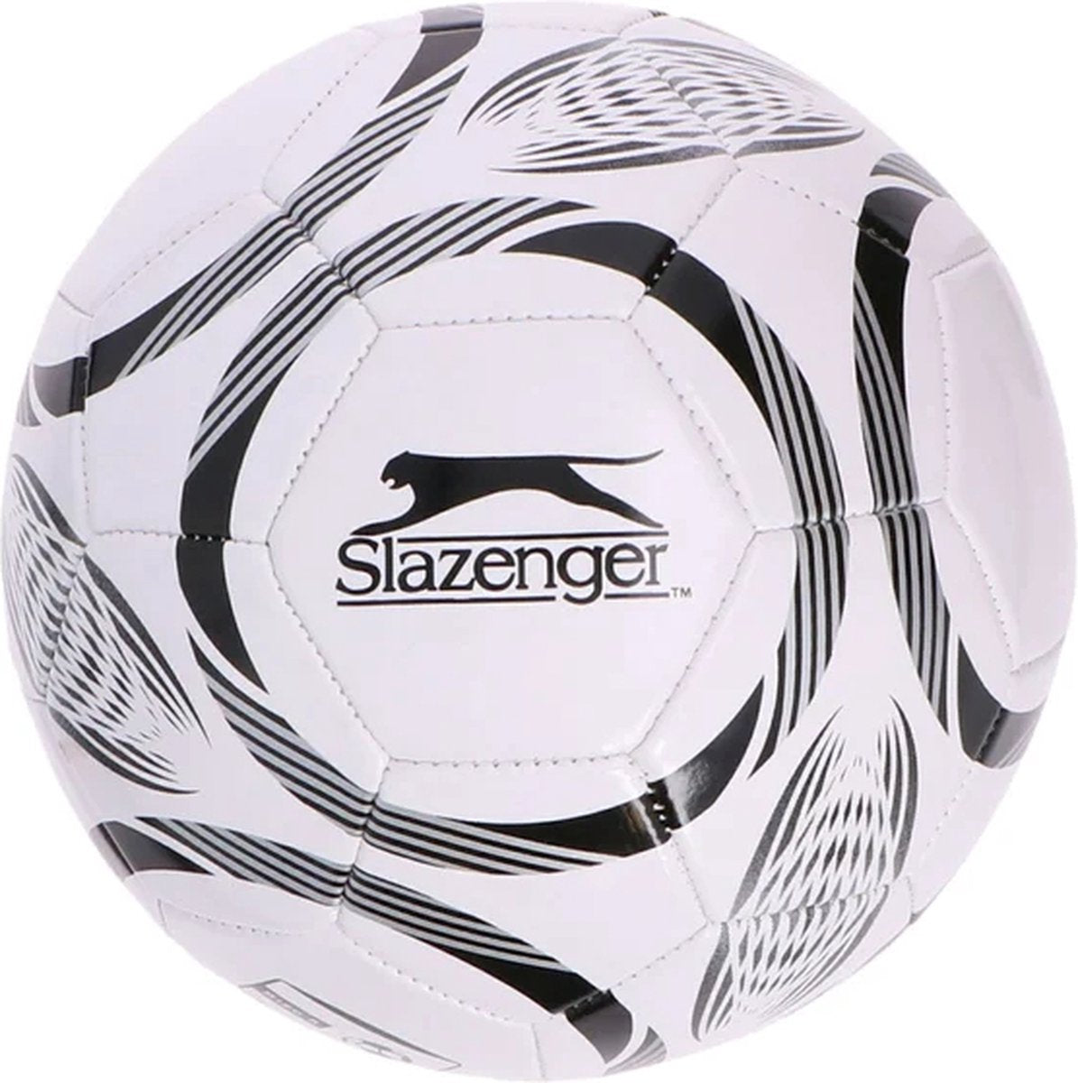 Markenloser Sans Marque Slazenger Fußball Größe 5 – Fußball Größe 5 für Training und Spiele – Fußball für Outdoor und Sportplätze – verschiedene Farben Schwarz, Blau oder Rot – Standard-Fußballgröße