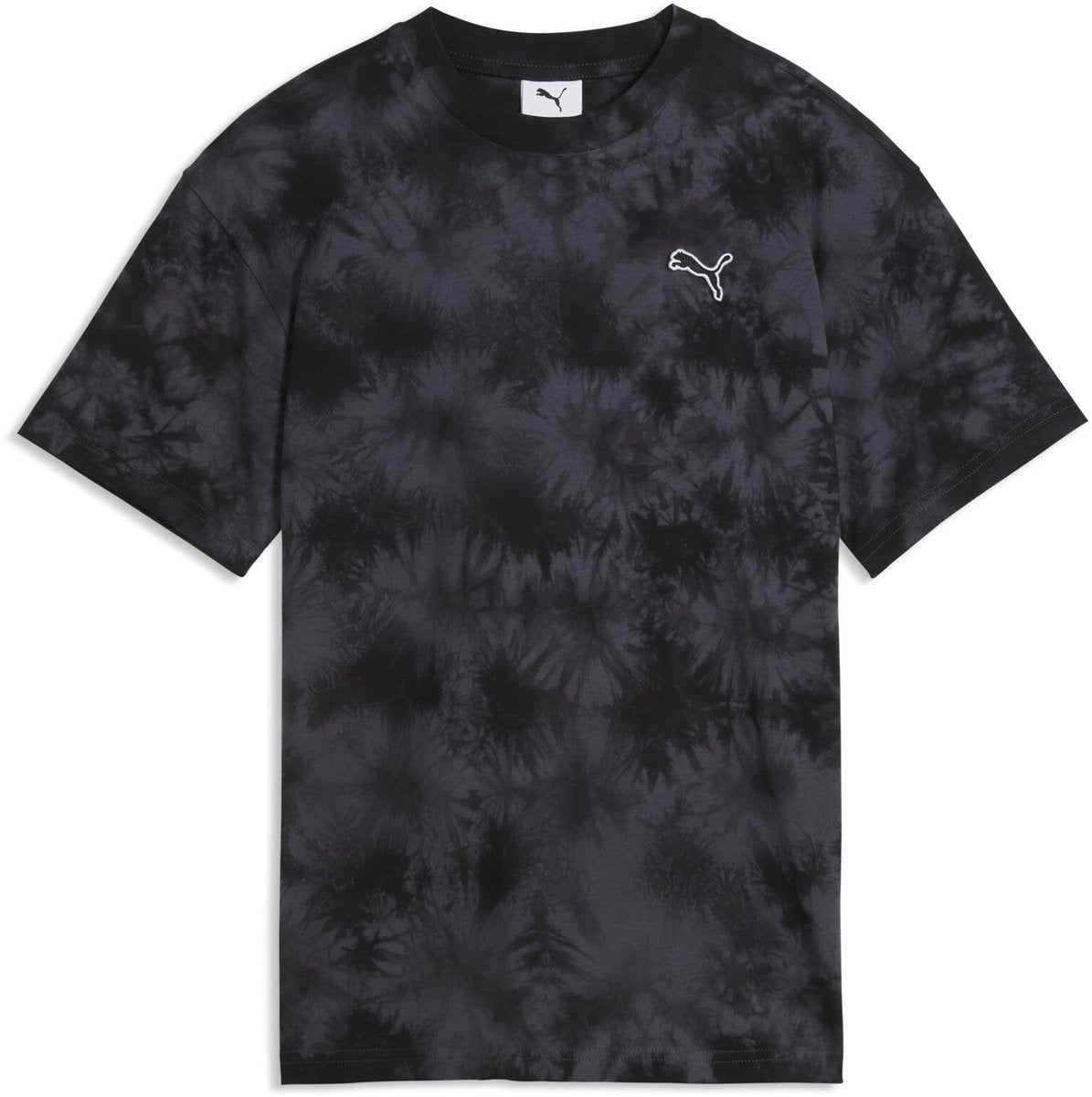 Puma ESS Elevated Relaxed Tie-Dye Tee Unisex-T-Shirt – Schwarz