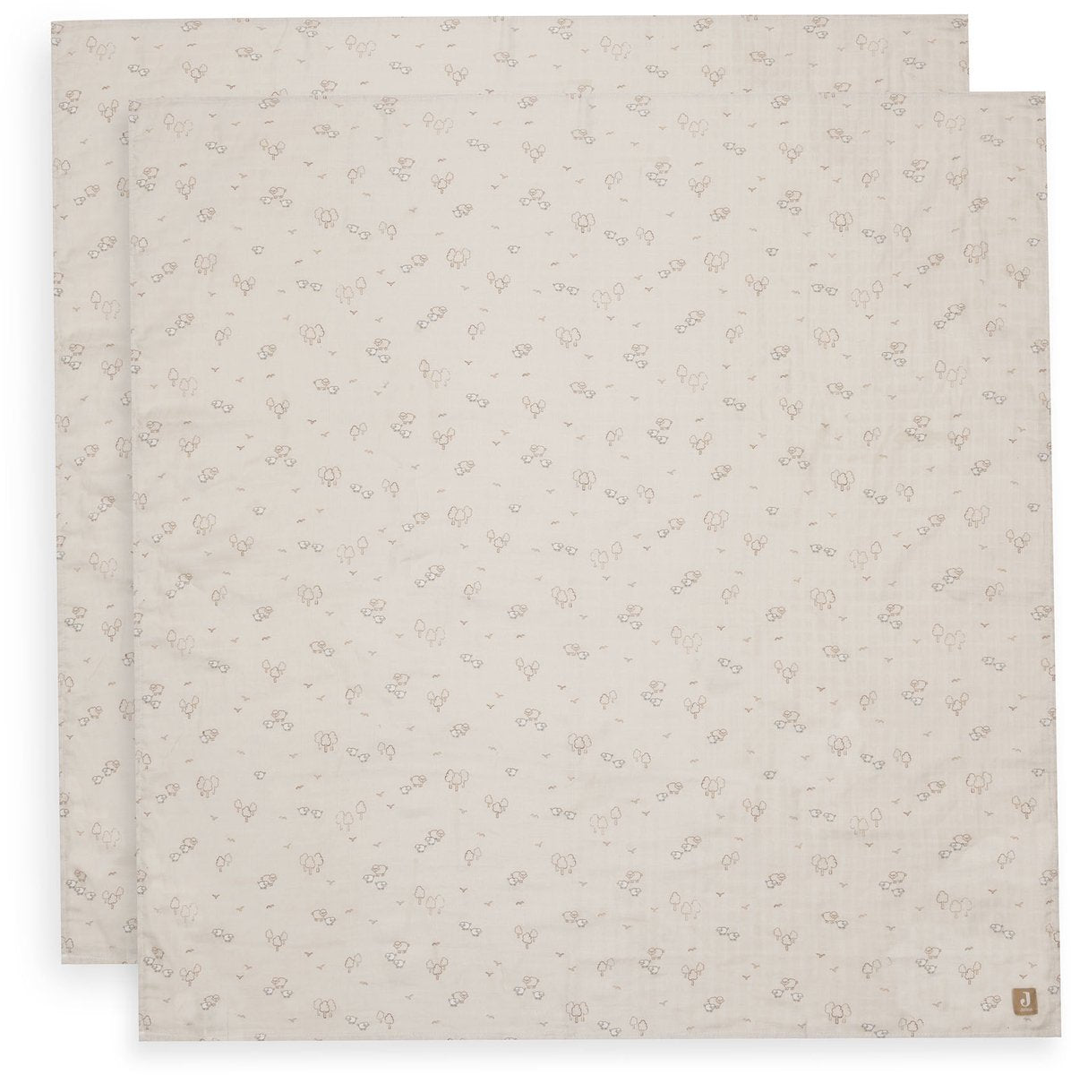Jollein hydrofiele doek large 115x115cm woolly (2pack)