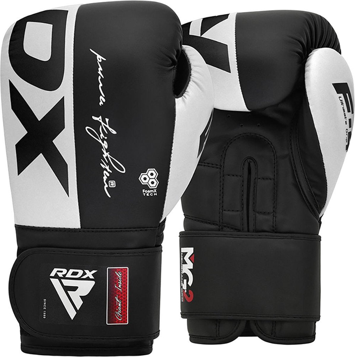 Rdx Rex F4 Boxhandschuhe – Boxhandschuhe – Weiß, Schwarz – 12 oz