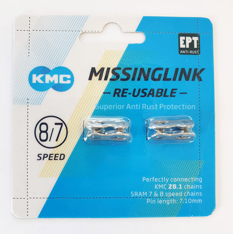 KMC Sliftschakel Missing Link 7 8r EPT Silber 7.10mm 7 8 V (2)