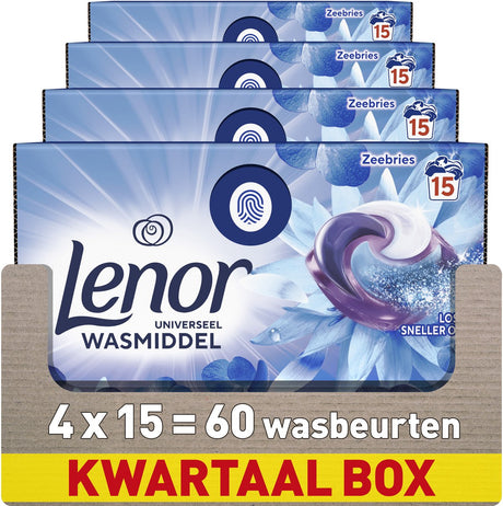 Lenor Waschmittel All-in-1 Pods Meeresbrise – 4 x 15 Stück
