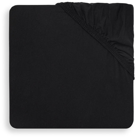 Jollein - baby - hoeslaken wieg jersey (zwart) - katoen - hoeslaken wieg - 40 50x80 90cm