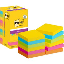 Post-it-Superhaftnotizen 654-sscarn-p8+4 76x76 mm, einfarbig