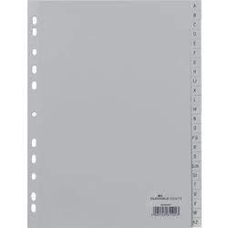 Alphabetische Tabs langlebig 6508 24 Tabs 11 Löcher grau