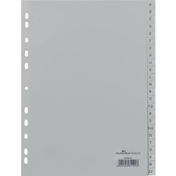 Alphabetische Tabs langlebig 6508 24 Tabs 11 Löcher grau