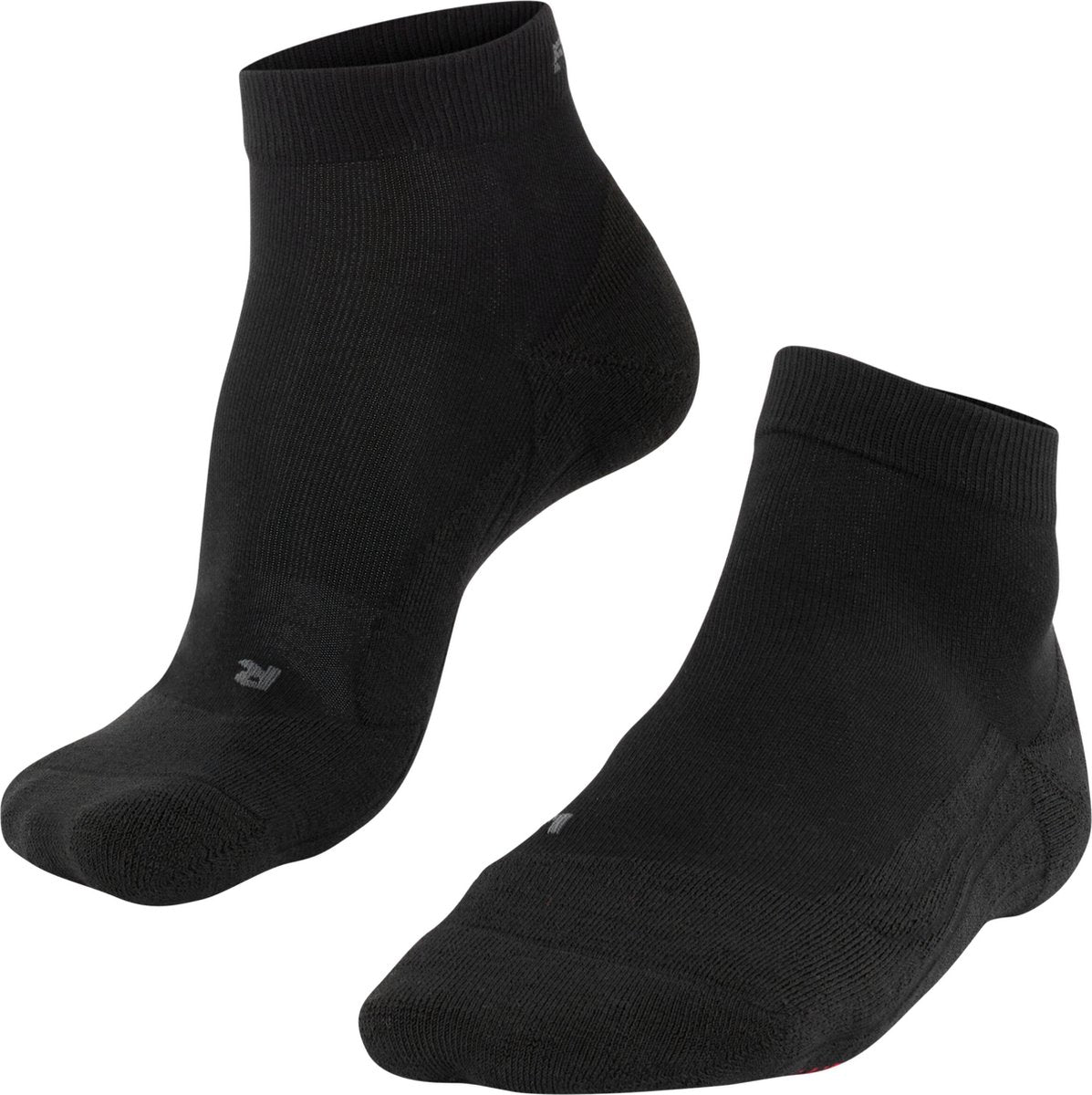 Falke go2 kurze Anti-Blasen-Baumwoll-Funktionsmaterial-Golfsocken Herren Schwarz - Größe 44-45