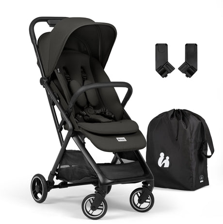 Hauck Fly n Care – Superkompakter Reisebuggy für reisefreudige Eltern – Schwarz