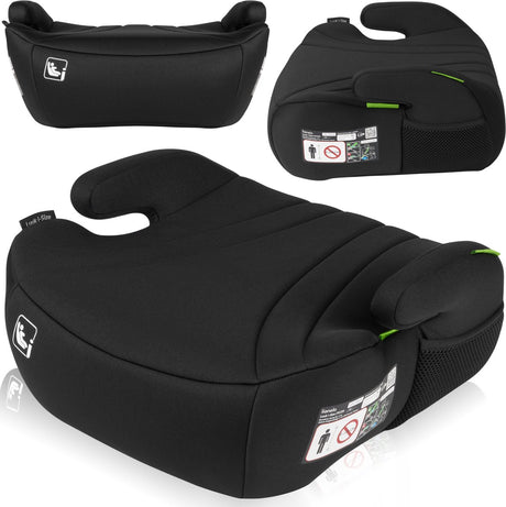 Lionelo luuk i-size – Sitzerhöhung Auto 6–12 Jahre 125–150 cm – breiter Sitzerhöhung mit EPE-Schaum – ergonomische Armlehnen – waschbarer Bezug – Autositz