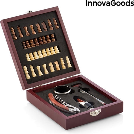 Innovagoods Wein- und Schachset 37-teilig