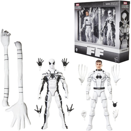 Marvel legends series future foundation mister fantastic en spider-man, twee fantastic four-stripactiefiguren van 15 cm