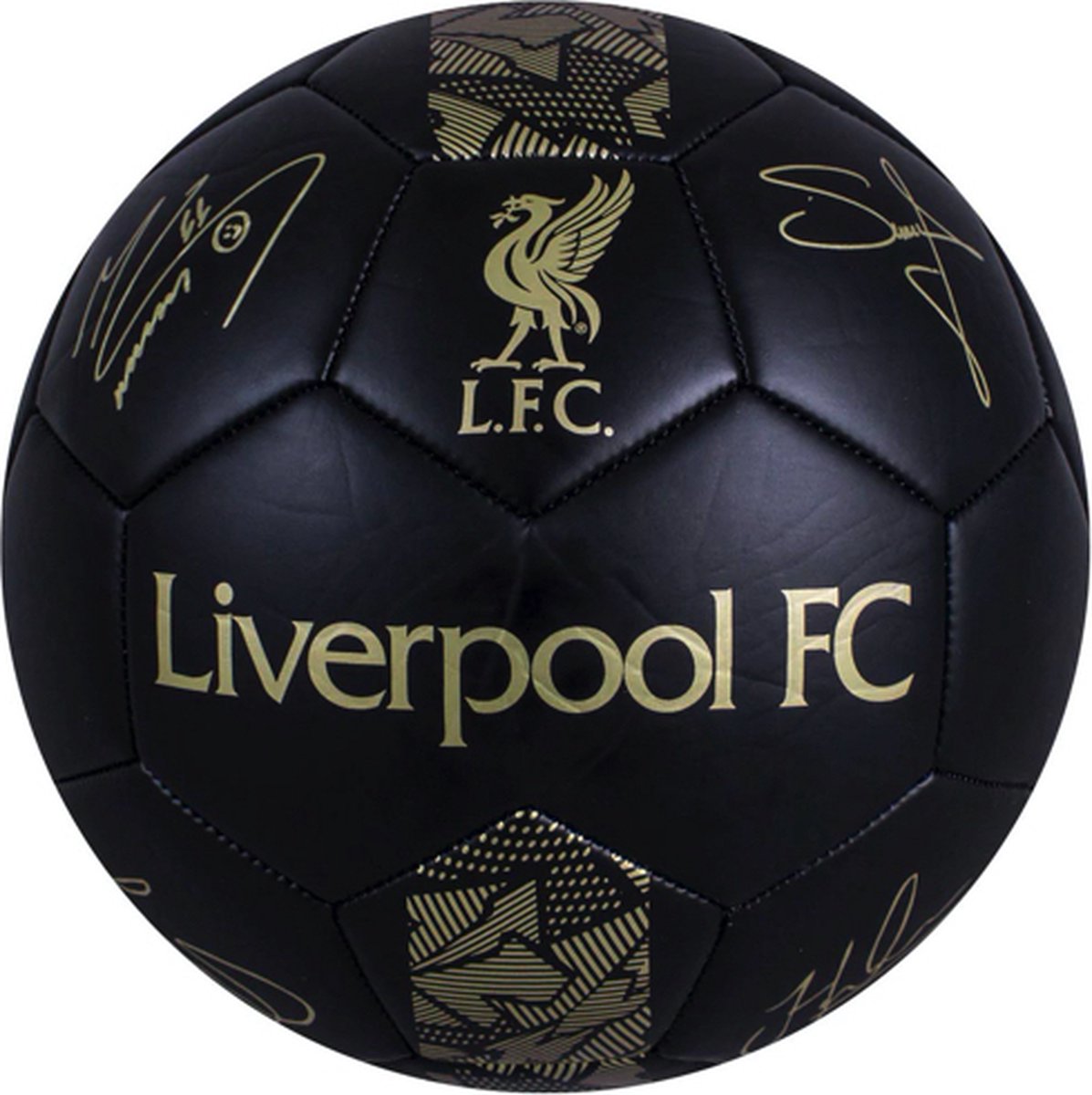 Precision liverpool fc voetbal - maat 5 - inclusief handtekeningen
