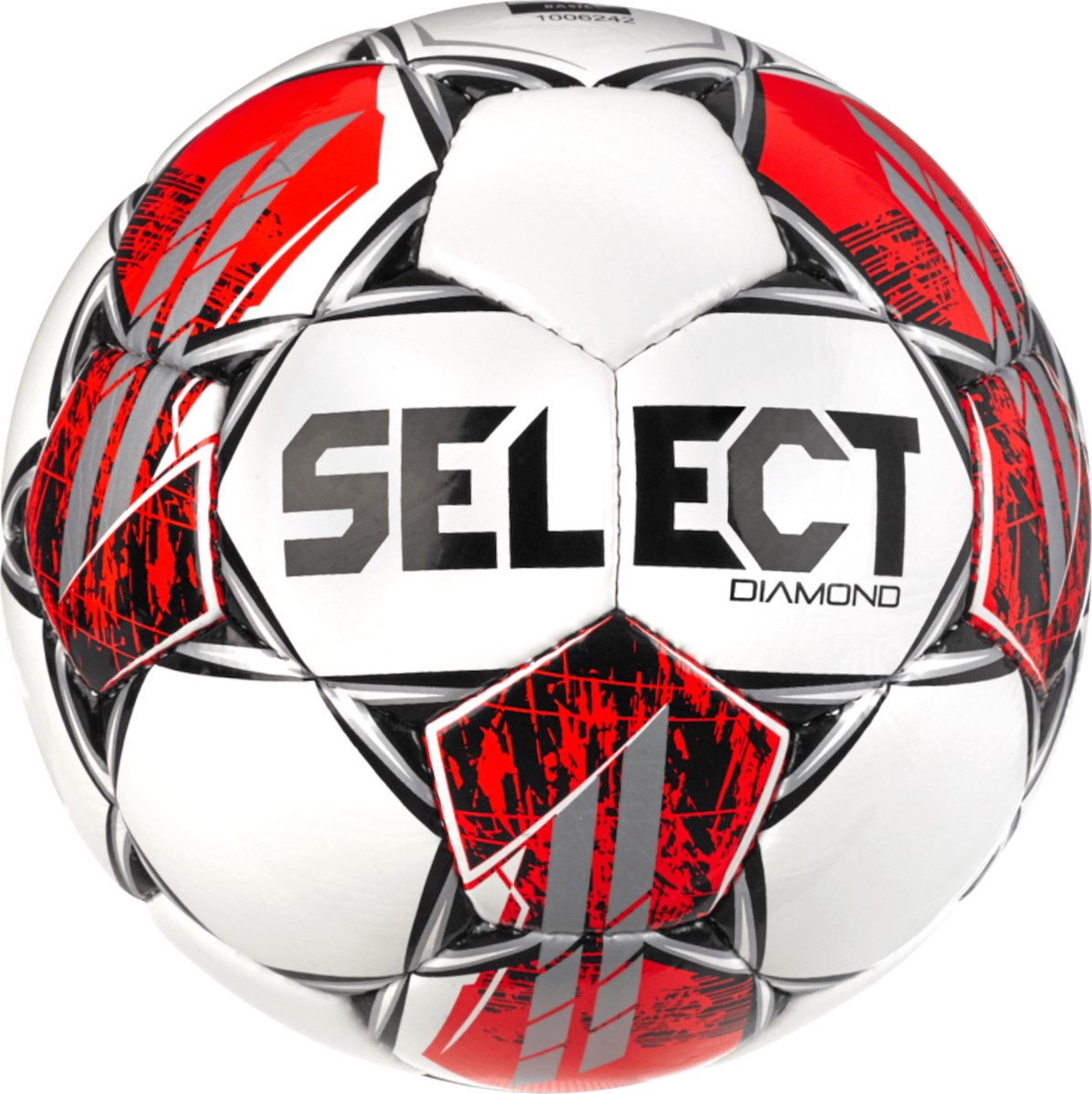 Select diamond v23 trainingsbal - wit rood | maat: 4