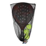 Adrenix Padel -Setschläger mit 3 Kugeln - rot