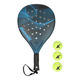 Adrenix Padel-Set Schläger mit 3 Bällen – blau