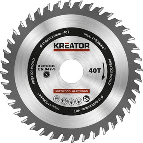 Kreator krt020436 Sägeblatt Holz 235mm 40t