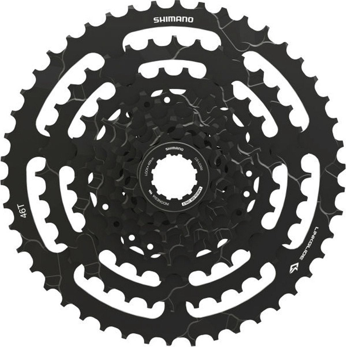 Shimano Kassettenqueues 9V 11-46T CS-LG300 schwarz