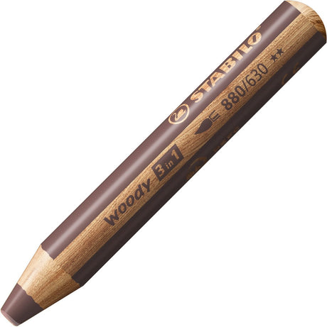 Stabilo woody 3 in 1 - multitalent potlood - bruin - per stuk