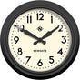 Newgate Electric – Wanduhr – Schwarz und Creme