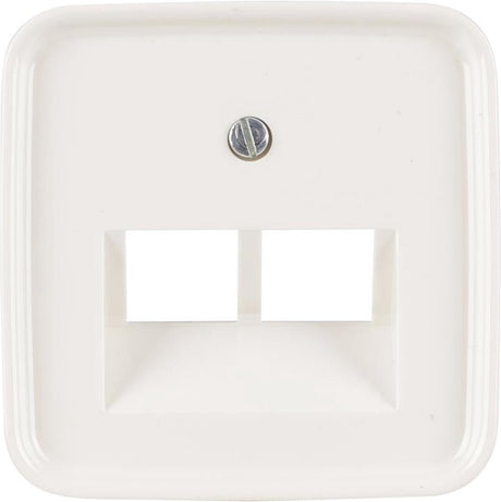 Busch-jaeger refl centraalplaat polar wit tel data 2x8pl