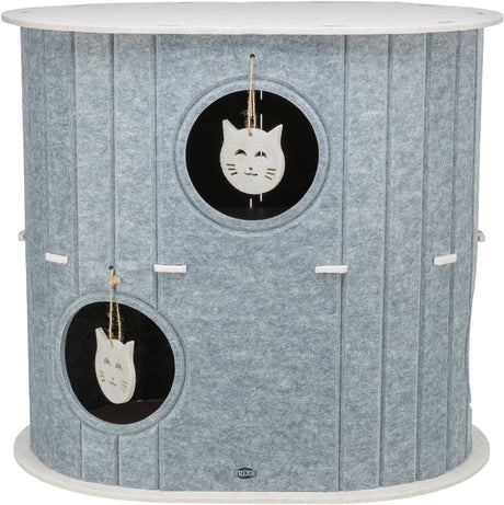 Trixie Spielbox Mara oval Filz Sandgrau