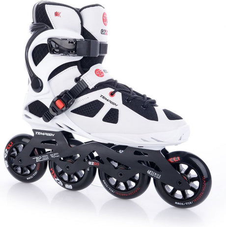Tempish Ezza 90 Inline-Skates für Erwachsene – 4 x 90 mm Rollen – Fitness-Inline-Skates – Weiß Schwarz – Größe 42