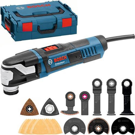 Bosch Professional Gop 55-36 Multitool – oszillierend – 550 Watt – mit 11 Zubehörteilen und L-Boxx