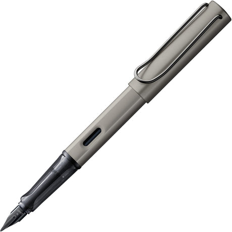 Lamy lx vulpen 057 | geanodiseerd aluminium | ruthenium accenten | transparante grip | zwarte stalen penpunt b – inclusief inktpatroon t 10 geschenkverpakking