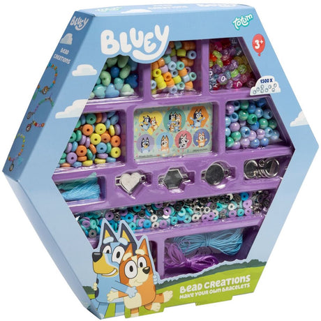 Totum bluey kralen set armbandjes maken - 800 delige set met speciale bluey bedels, letter- en speciale kralen - creatief speelgoed junior meisjes jongens vanaf 3 jaar