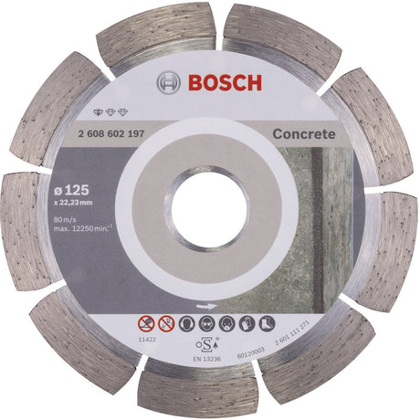 Bosch - Diamanttrennscheibe Standard für Beton 125 x 22,23 x 1,6 x 10 mm