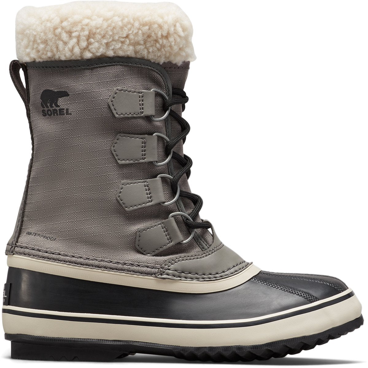 Sorel winter carnival™ boot wp women's snowboots - quarry, black - maat 41
