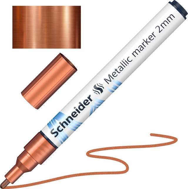 Schneider Schreibgeräte Schneider Metallic Marker – Paint-it 011 – 2 mm – Kupfer Metallic – S-ML01101102