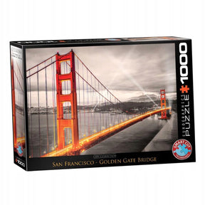 Eurographics puzzel 1000 stukken - golden gate bridge, stadsgezicht