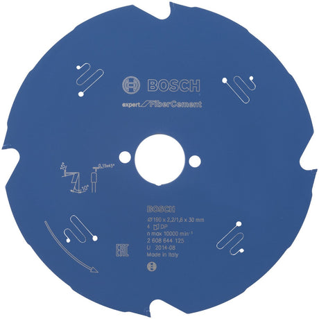 Bosch Zubehör Kreissägeblatt Expert für Faserzement 190x30x2,2 1,6x4 - 2608644125