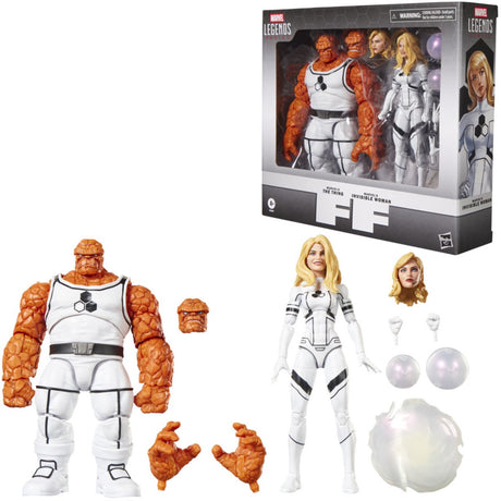 Hasbro marvel legends series future foundation - marvels the thing en invisible woman - actiefiguren 15cm