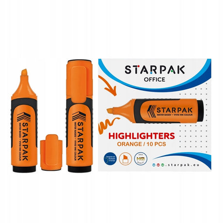 Orangefarbener Textmarker