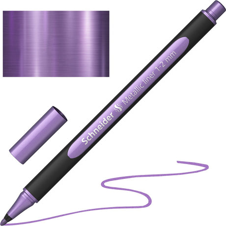Schneider schrijfwaren schneider metallic liner - paint-it 020 - 1-2mm - frosted paars metallic - s-ml02001140