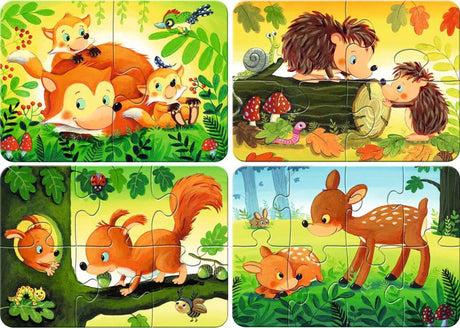 Ravensburger Puzzle Waldtiere - Puzzle - 2, 4, 6, 8 Teile