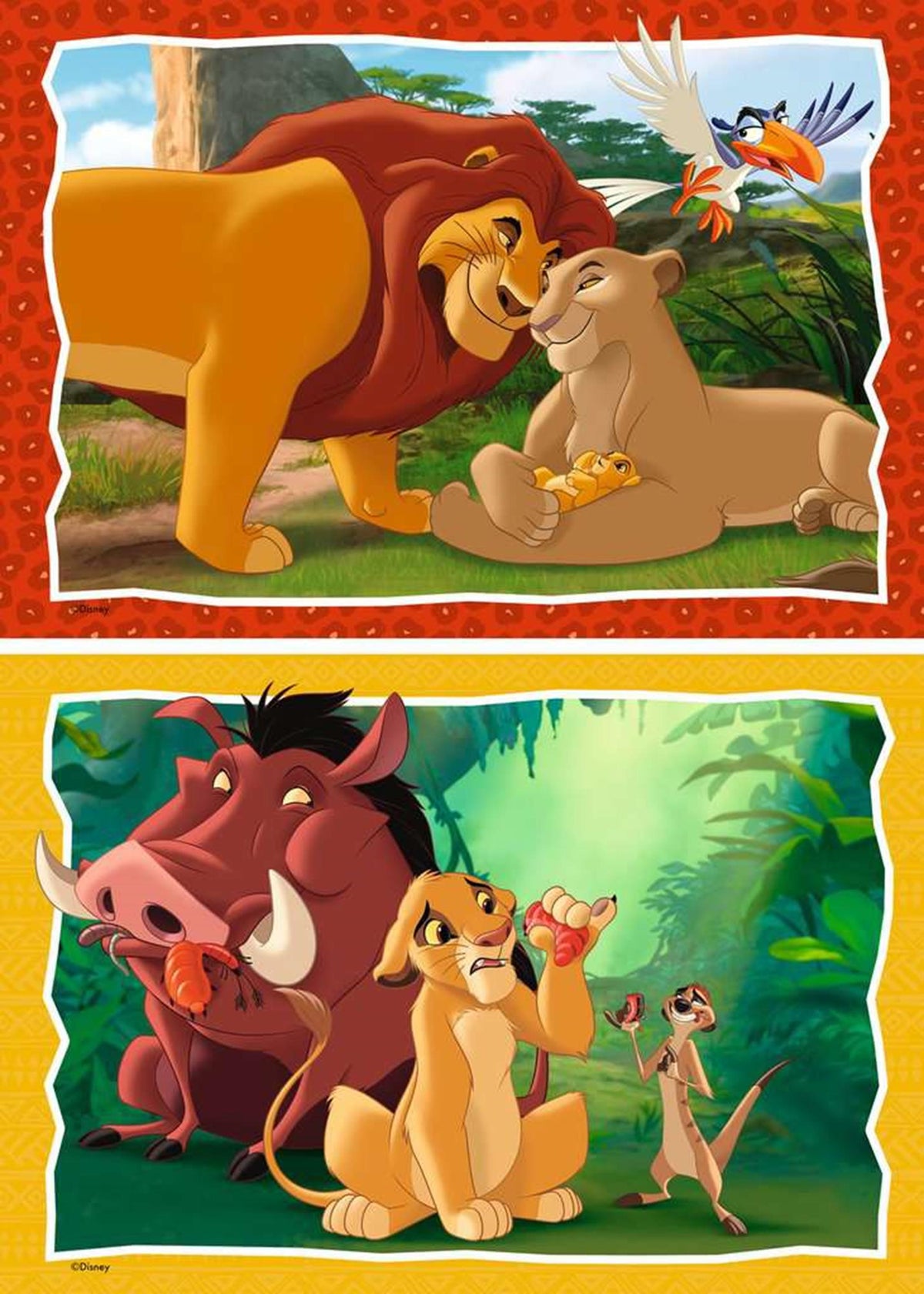 Ravensburger Puzzle Der König der Löwen – zwei Puzzles – 24 Teile – Kinderpuzzle