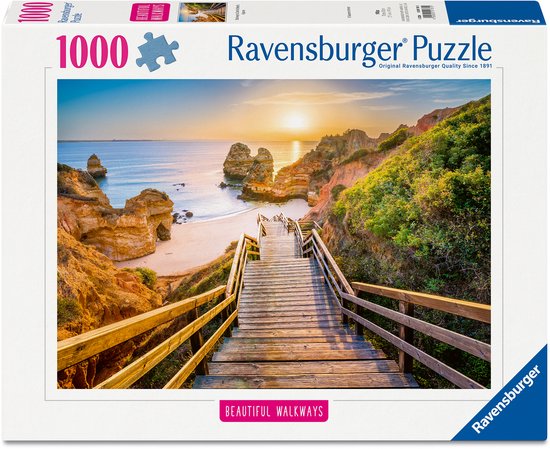 Ravensburger - Holztreppe zum Praia do Camillo - Puzzle - 1000 Teile